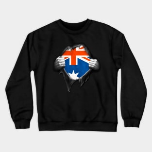 Australia Flag Australian Roots DNA Pride Gift Crewneck Sweatshirt